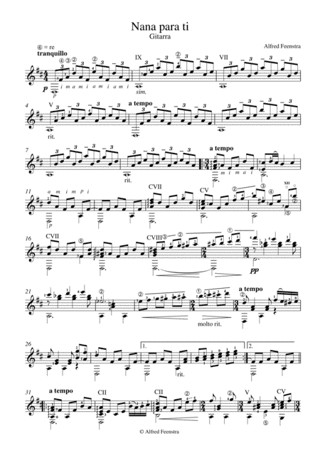 Nana para Ti, Lullaby for you
