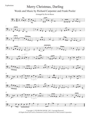 Merry Christmas, Darling (arr. Kevin Busse)