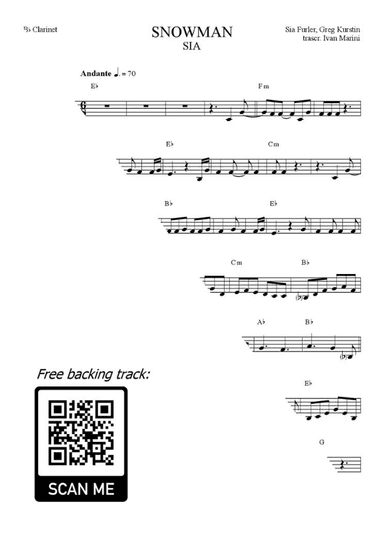 Snowman (arr. Ivan Marini)