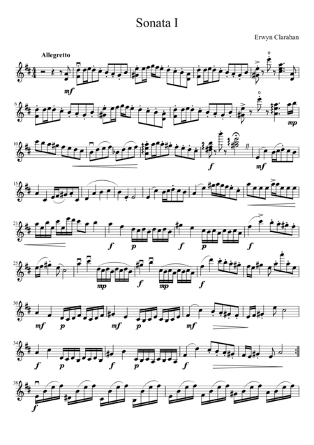Sonata 1 in D major