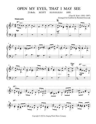 25B. Open My Eyes, That I May See (SCOTT) (arr. Richard Giszczak)