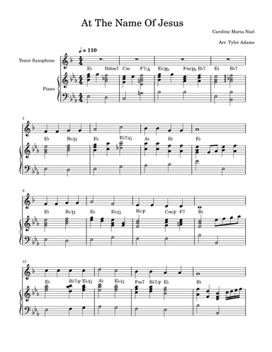 At The Name Of Jesus (arr. Tyler Adams)