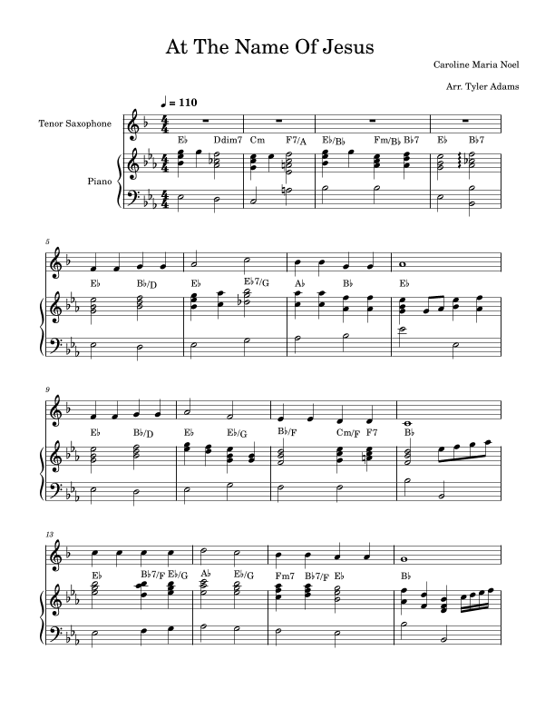 At The Name Of Jesus (arr. Tyler Adams)