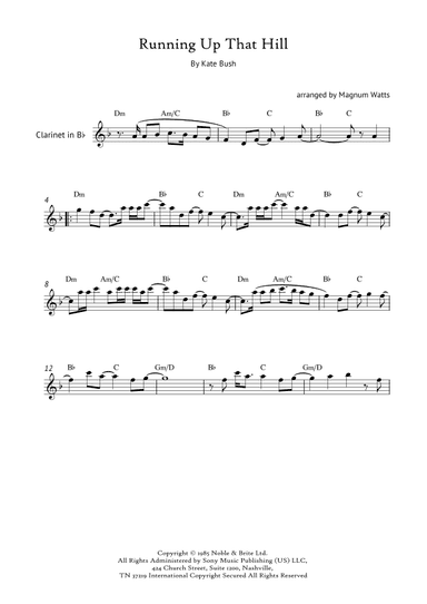 Running Up That Hill (arr. Magnum Watts)