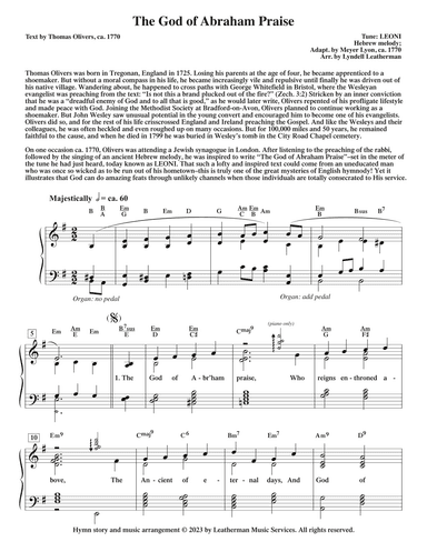 The God of Abraham Praise (arr. Lyndell Leatherman)