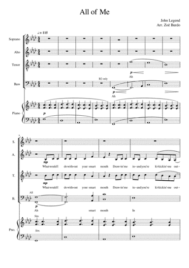 All Of Me (arr. Zoë Bardo)