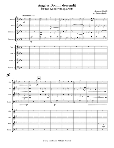 Angelus Domini descendit (arr. Jane Frasier)