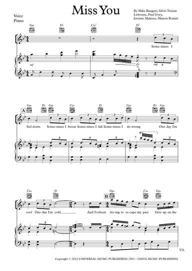 Miss You (arr. Merlin Sisko)