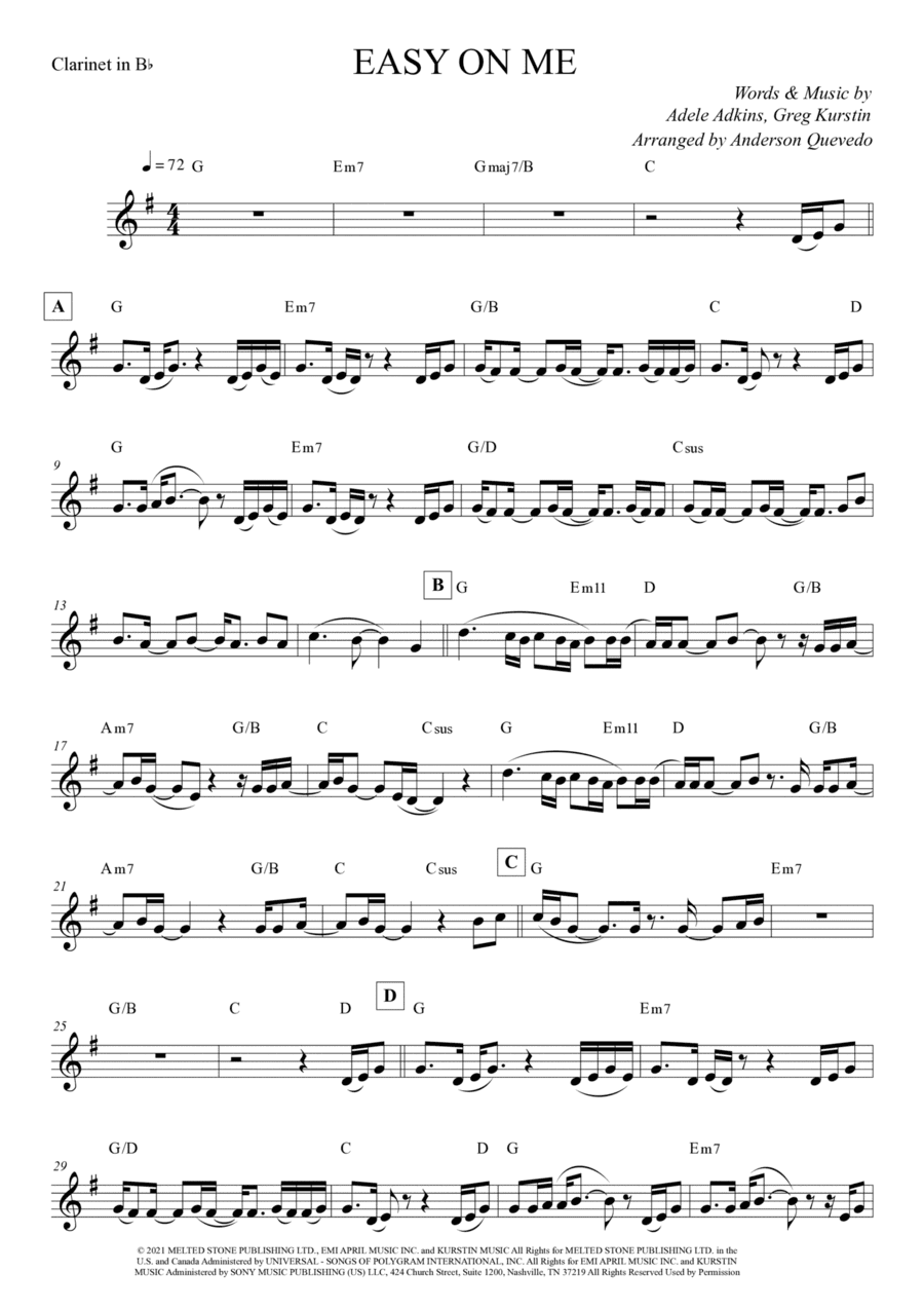 Easy On Me (arr. Anderson Quevedo)