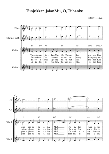 Teach Me Thy Way (arr. Angie Wiranata)