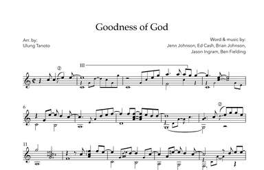 Goodness Of God (arr. Ulung Tanoto)
