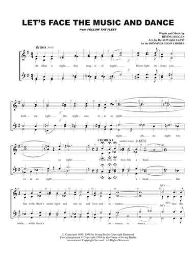 Let's Face The Music And Dance (arr. David Wright)
