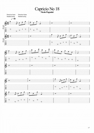 Capricio No 18 (arr. John Hurford)