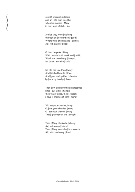 The Cherry Tree Carol