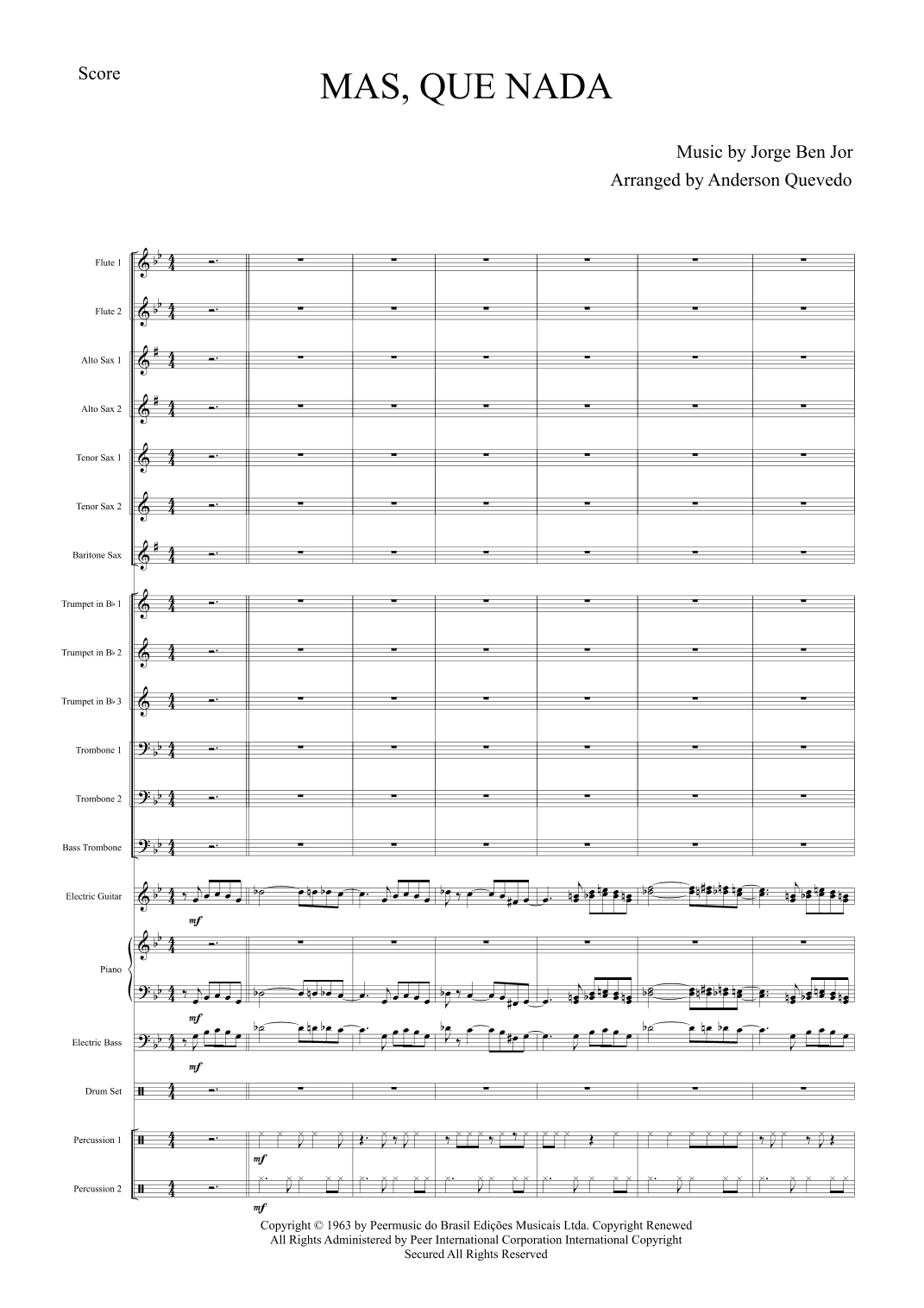 Mas Que Nada (arr. Anderson Quevedo)