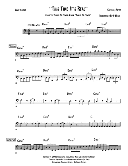 This Time It's Real (arr. Paul welsh)