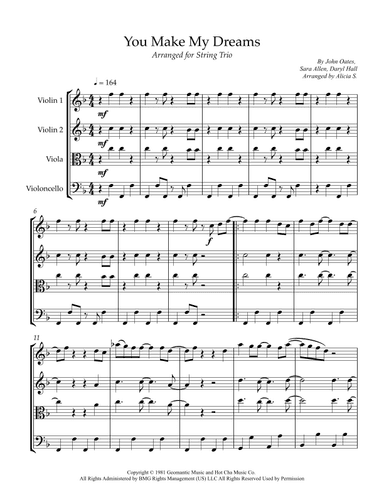 You Make My Dreams (arr. Alicia S.)