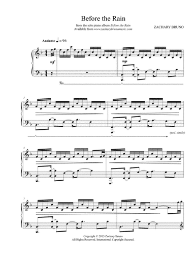 Before the Rain - Zachary Bruno