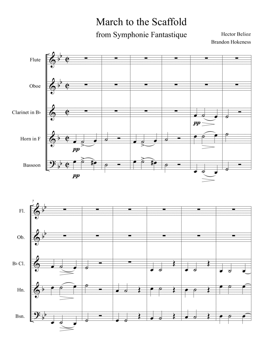 March to the Scaffold from Symphonie Fantastique - Woodwind Quintet (arr. Brandon Hokeness)