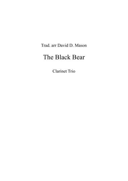 The Black Bear (arr. David D. Mason)