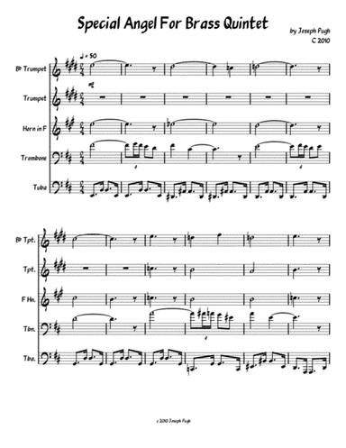 Special Angel (Brass Quintet)