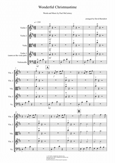 Wonderful Christmastime (arr. David Burndrett)