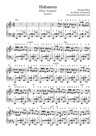 Habanera - Carmen (arr. Pedro Lutterbach)