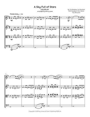 A Sky Full Of Stars (arr. Sherry Lewis)