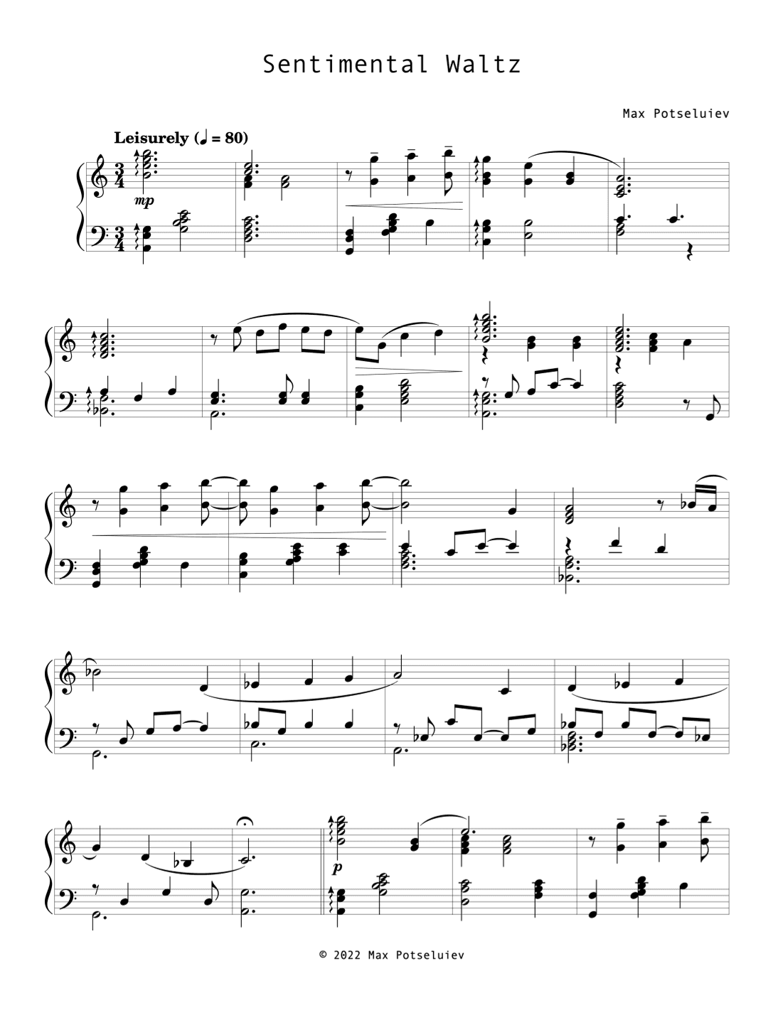 Sentimental Waltz