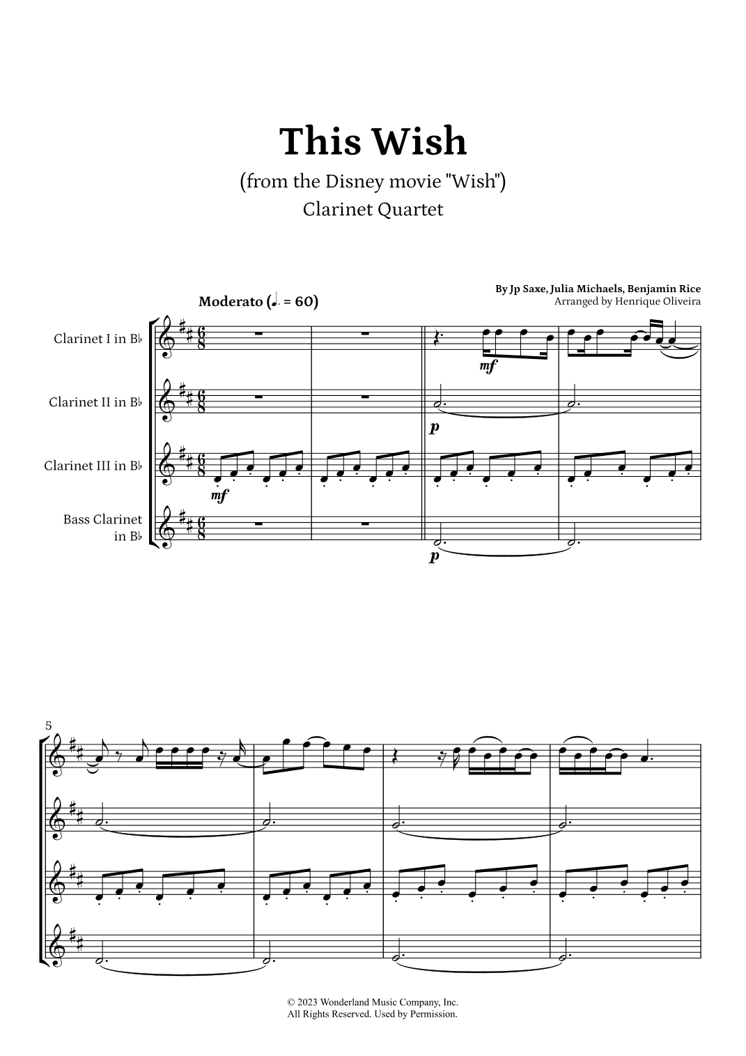 This Wish (arr. Henrique Oliveira)