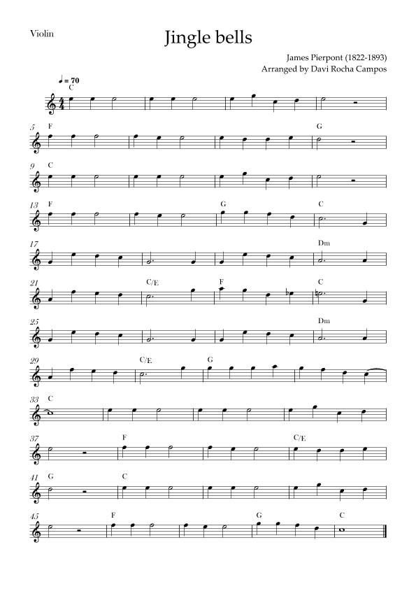 Jingle bells (arr. Davi Rocha Campos)