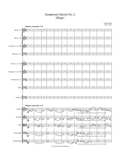 Symphonic Sketch No 2 (Elegy)