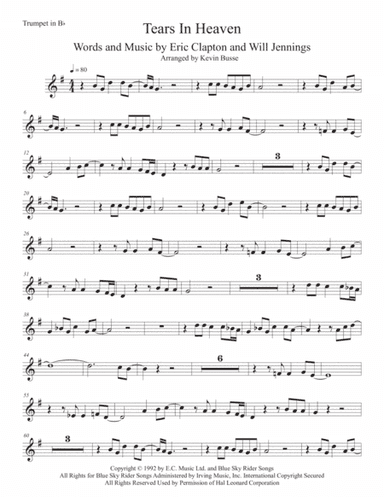 Tears In Heaven (arr. Kevin Busse)