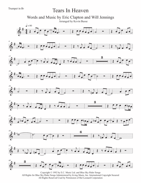 Tears In Heaven (arr. Kevin Busse)