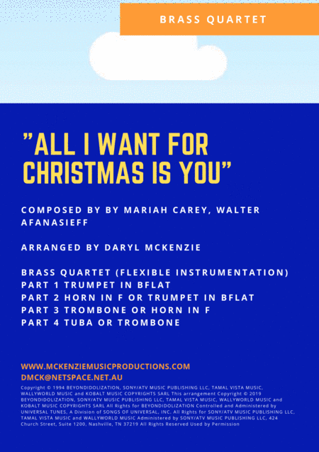 All I Want For Christmas Is You (arr. Daryl McKenzie)