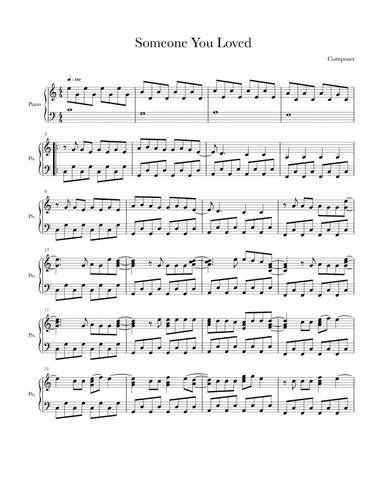 Someone You Loved (arr. Stephen McLoughlin)