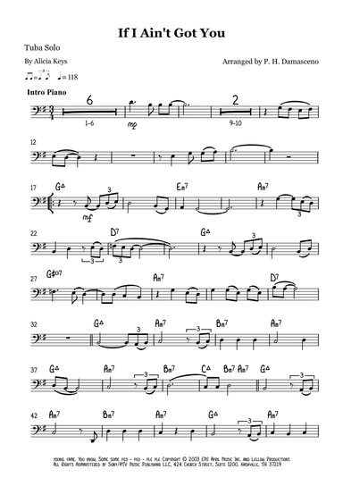 If I Ain't Got You (arr. P.H. Damasceno)
