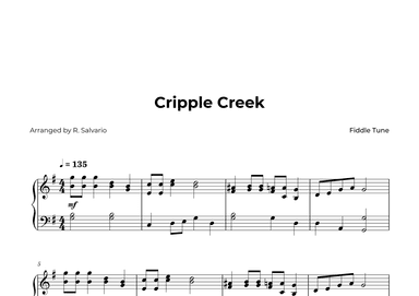 Cripple Creek - Intermediate Piano (arr. R. Salvario)