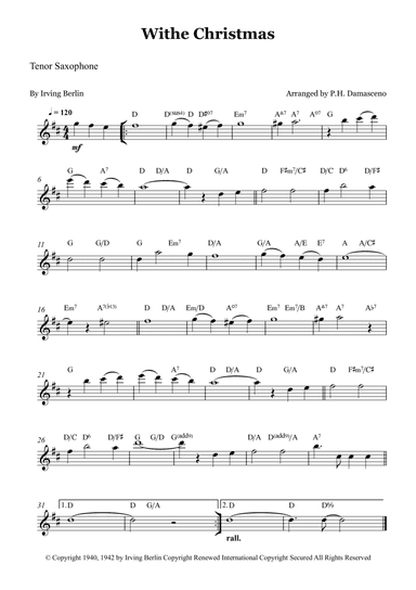 White Christmas (arr. P.H. Damasceno)
