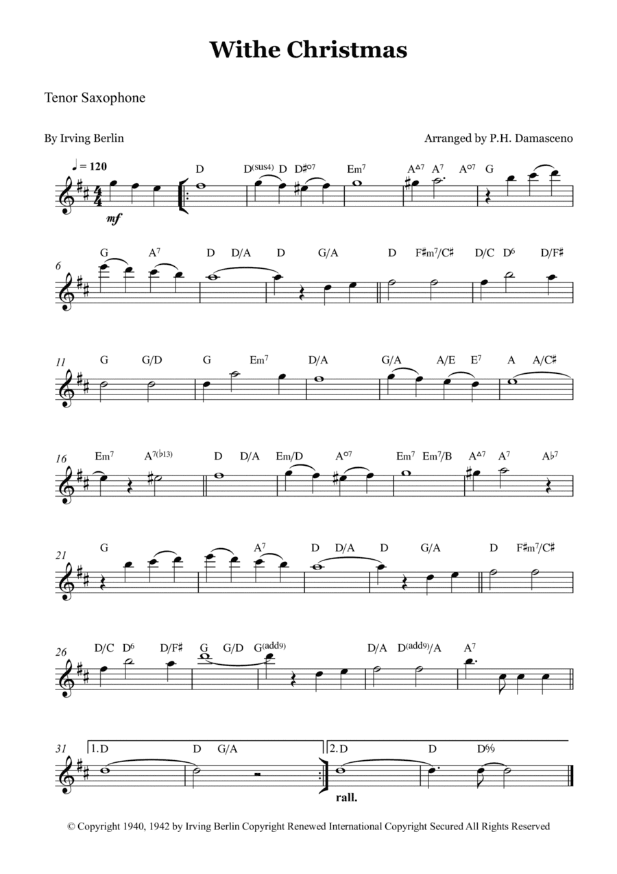 White Christmas (arr. P.H. Damasceno)