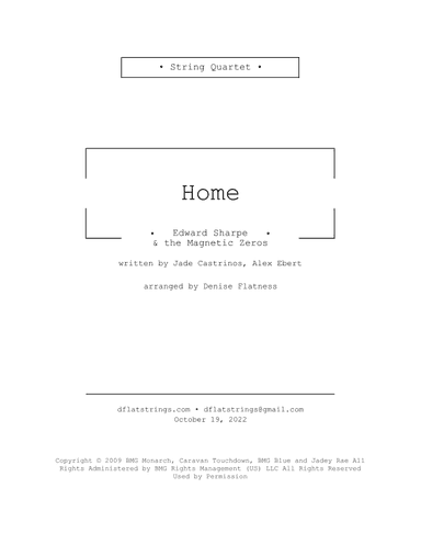Home (arr. Denise Flatness)