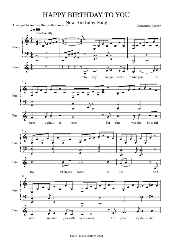 Happy Birthday to You (Original)
