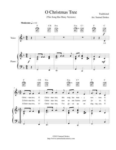O Christmas Tree (This Song Has Many Versions) (arr. Samuel Stokes)