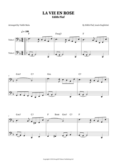 La Vie En Rose (arr. Valdir Maia)