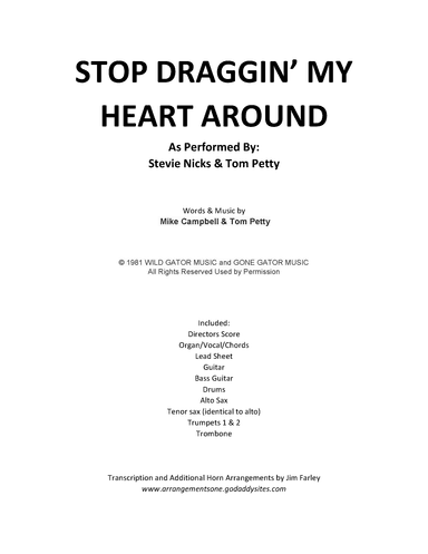 Stop Draggin' My Heart Around (arr. farleyjc@gmail.com)