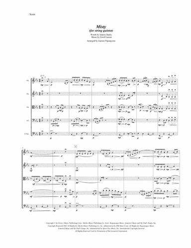 Misty (arr. Ioannis Papaspyrou)