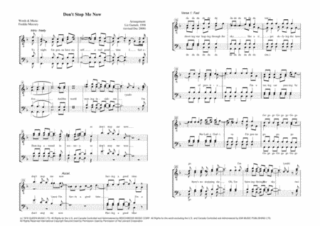 Don't Stop Me Now (arr. Liz Garnett)