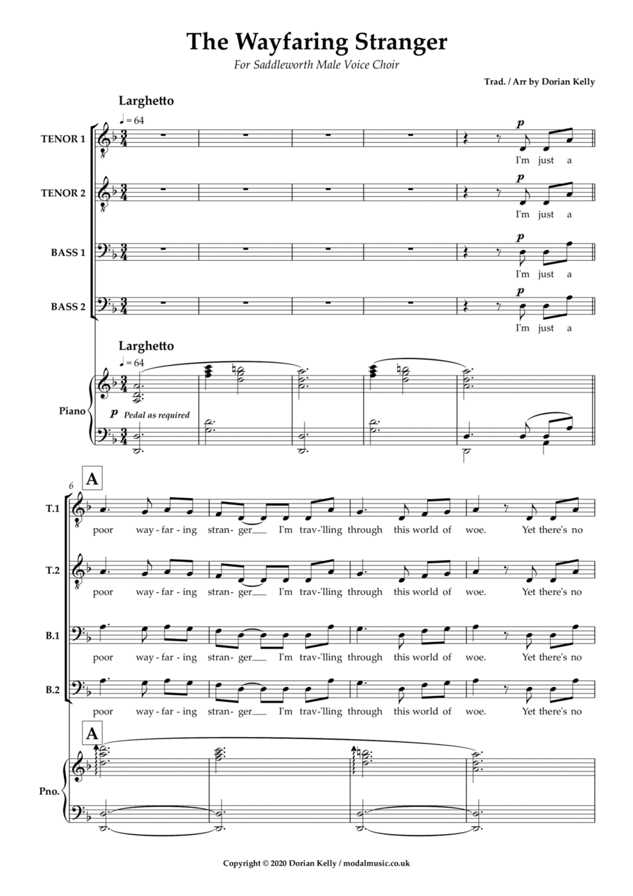 The Wayfaring Stranger (TTBB) (arr. Dorian Kelly)
