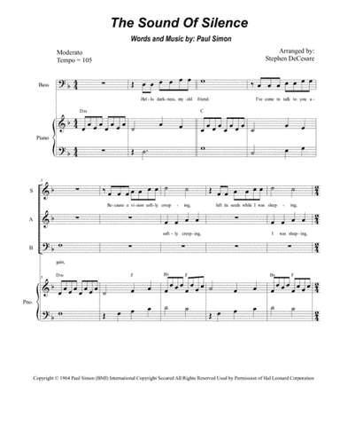 The Sound Of Silence (arr. Stephen DeCesare)