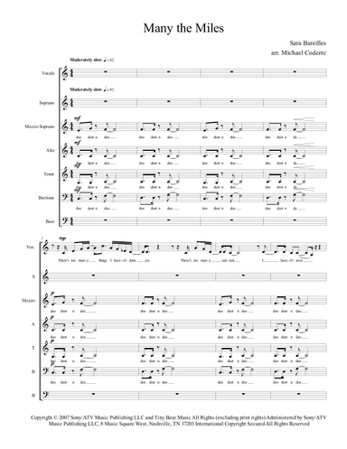 Many The Miles (arr. Michael Coderre)